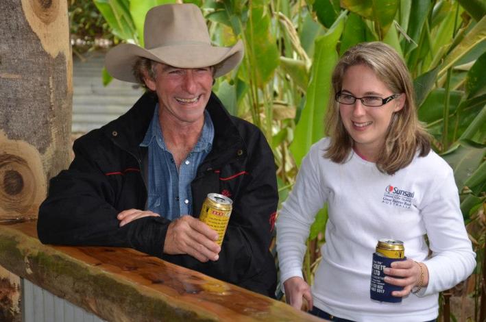 Relax and have a beer at the Bull Bar